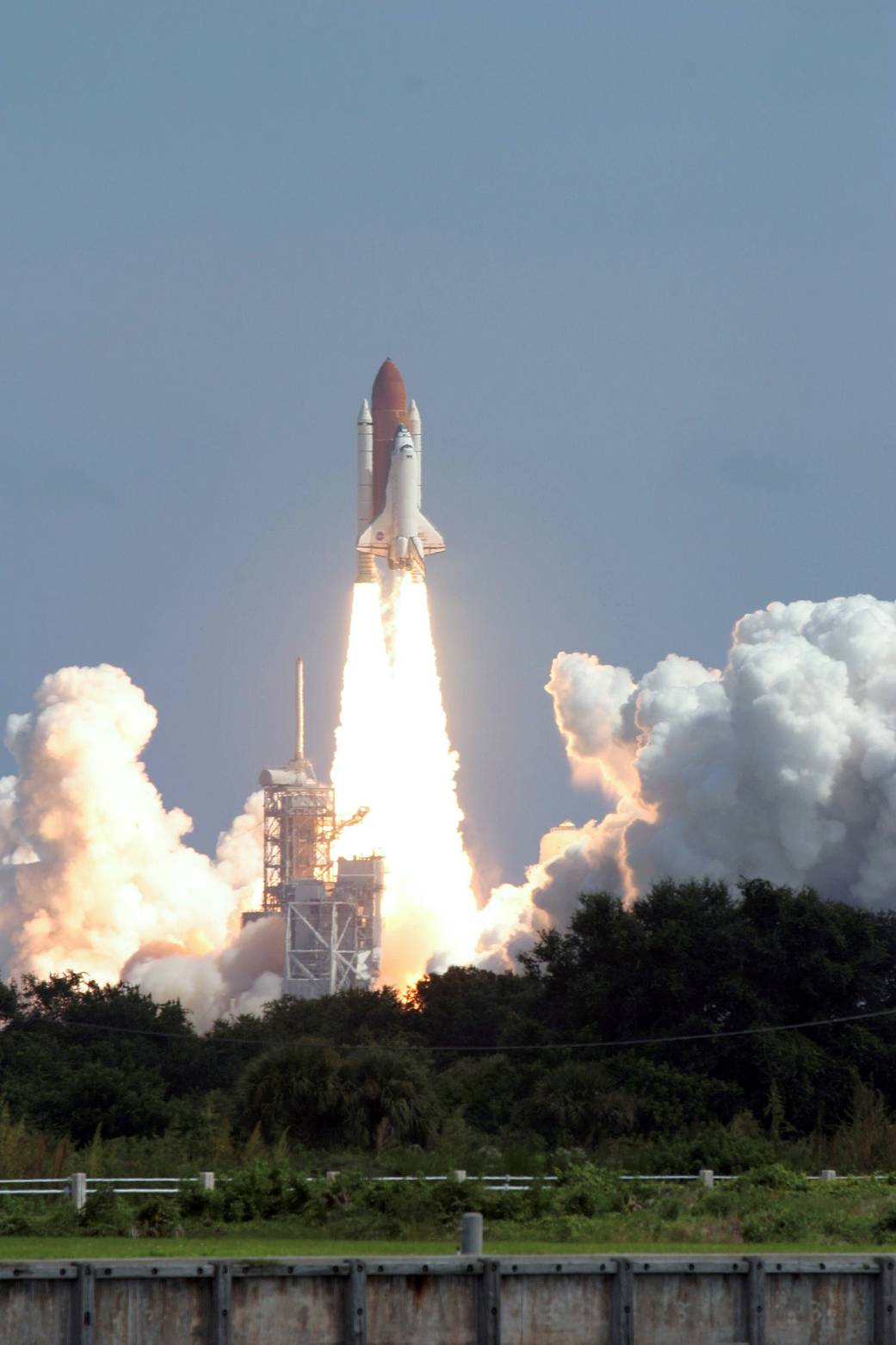 Black and White Photograph of a rocket